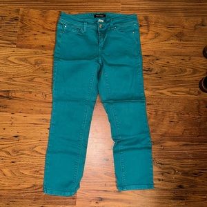 Teal White House Black Market capri